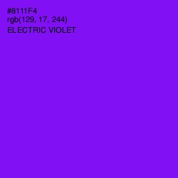 #8111F4 - Electric Violet Color Image