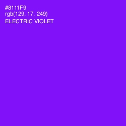 #8111F9 - Electric Violet Color Image