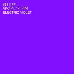 #8111FF - Electric Violet Color Image