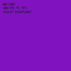 #8113BF - Violet Eggplant Color Image