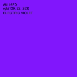 #8116FD - Electric Violet Color Image