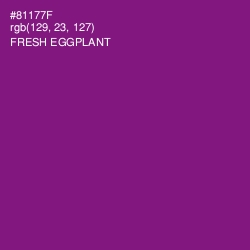 #81177F - Fresh Eggplant Color Image