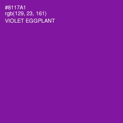 #8117A1 - Violet Eggplant Color Image