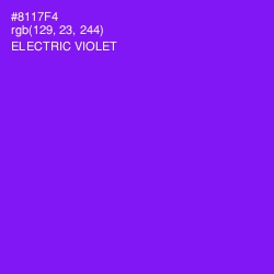 #8117F4 - Electric Violet Color Image