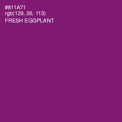 #811A71 - Fresh Eggplant Color Image