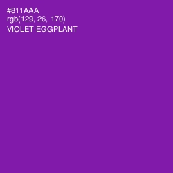 #811AAA - Violet Eggplant Color Image