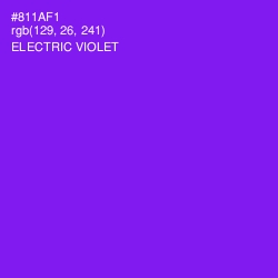 #811AF1 - Electric Violet Color Image