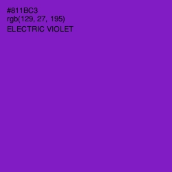 #811BC3 - Electric Violet Color Image