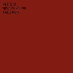 #811C12 - Falu Red Color Image