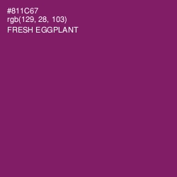 #811C67 - Fresh Eggplant Color Image