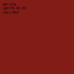 #811D16 - Falu Red Color Image