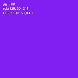 #811EF1 - Electric Violet Color Image