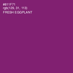 #811F71 - Fresh Eggplant Color Image