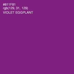 #811F81 - Violet Eggplant Color Image