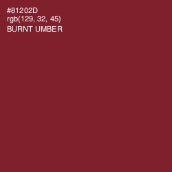 #81202D - Burnt Umber Color Image