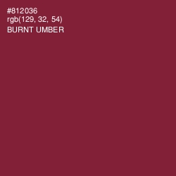 #812036 - Burnt Umber Color Image