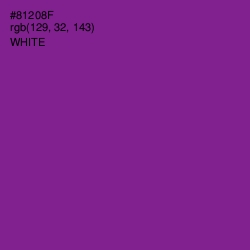 #81208F - Vivid Violet Color Image