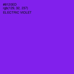 #8120ED - Electric Violet Color Image