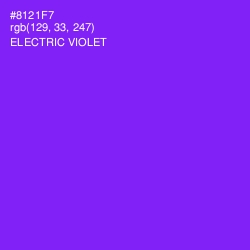 #8121F7 - Electric Violet Color Image