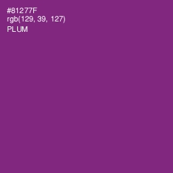 #81277F - Plum Color Image
