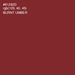 #81282D - Burnt Umber Color Image