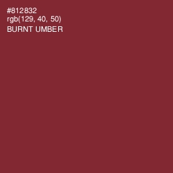 #812832 - Burnt Umber Color Image