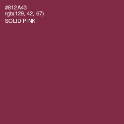 #812A43 - Solid Pink Color Image