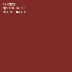 #812B28 - Burnt Umber Color Image