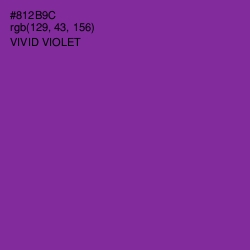 #812B9C - Vivid Violet Color Image