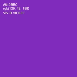 #812BBC - Vivid Violet Color Image