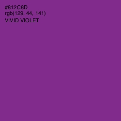 #812C8D - Vivid Violet Color Image