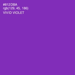 #812DBA - Vivid Violet Color Image