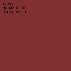 #812F30 - Burnt Umber Color Image