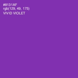 #8131AF - Vivid Violet Color Image