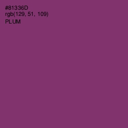 #81336D - Plum Color Image