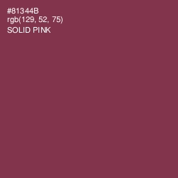 #81344B - Solid Pink Color Image