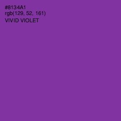 #8134A1 - Vivid Violet Color Image