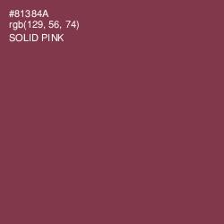 #81384A - Solid Pink Color Image
