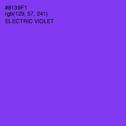 #8139F1 - Electric Violet Color Image