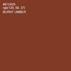 #813A25 - Burnt Umber Color Image