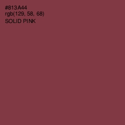 #813A44 - Solid Pink Color Image