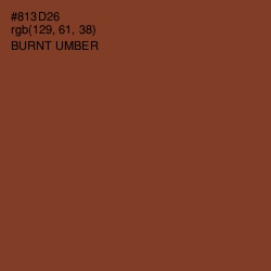 #813D26 - Burnt Umber Color Image