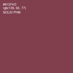 #813F4D - Solid Pink Color Image