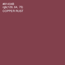#81404B - Copper Rust Color Image