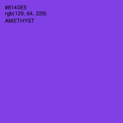 #8140E5 - Amethyst Color Image