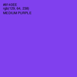 #8140EE - Medium Purple Color Image