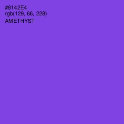 #8142E4 - Amethyst Color Image