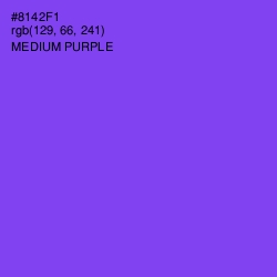 #8142F1 - Medium Purple Color Image