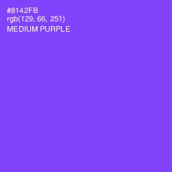 #8142FB - Medium Purple Color Image