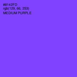 #8142FD - Medium Purple Color Image